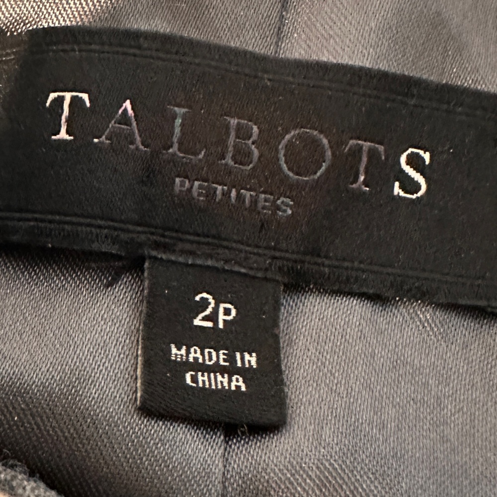 Talbots Gray Tweed Women's Full Zip Blazer - Picture 5 of 14
